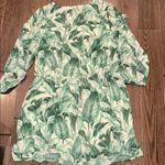 Kaari Blue  Leaf Patterned Green romper size XLarge Photo 5