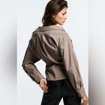 ZARA Women’s Front Cut Out Detail Long Sleeve Blouse Photo 15