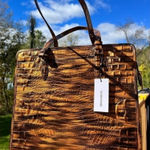 Brahmin Tia Tigers Eye Tote Bag NWT Photo 0