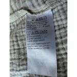 Denim & Co Beach Women's Swim Cover up Open Front Gauze 100% Cotton Khaki Beige Tan Size M Photo 4