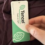 Lands' End  Dress Plum Purple Long Sleeve Side Tie Belt Boat Neck NWT Medium 10-12 Photo 7