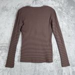 Carve Designs  Shirt Womens Small Blue Brown Henley Everyday Casual Athleisure‎ Photo 2