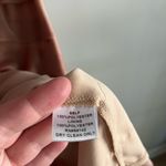 LONDON TIMES vintage Halter Ruffle Neck Cocktail Dress Peach Rose Gold Satin Orange Size 4P Photo 5