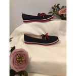 Grasshoppers Slip On Shoes Women Size 8M Navy Red Canvas Comfort Casual Blue Photo 4