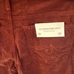 AG Adriano Goldschmied  Women’s Burgundy Corduroy Pants size 27 NWT Photo 3