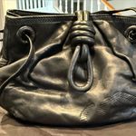 Loewe Vintage  Flamenco Knot Drawstring Bag Black Nappa Leather Pouch Clutch Photo 0