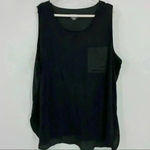Lane Bryant Black Sleeveless Top W/Pocket Sz 26/28 Photo 5