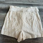 EXPRESS  MIDI Extreme High Rise Shorts Khaki Tan Size 14 Linen Blend NEW Photo 11