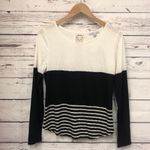 Moa Moa  lace back color block striped‎ shirt Photo 2