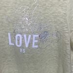 Victoria's Secret Victorias’s Secret pale yellow love graphic burnout t-shirt size M Photo 27