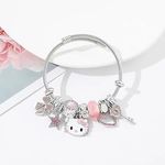 Cute Bracelets, Adjustable Stainless Steel Composite Bracelet Bangles, Photo 4