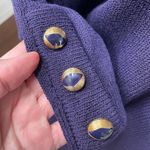 St. John Vintage 80s Santana Knit Purple 2pc Skirt Suit S 8 Photo 8