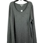 Dress Barn  Women's Grey Sparkle Lightweight Top Photo 0
