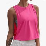 Sanutch High Neck Crop Tank Top in Hot Pink Size Medium Photo 0