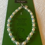 Kate Spade : Faux Pearl/Aqua Blue Bead Phone Charm Photo 4