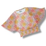 Sam‎ & Jess Floral Butterfly Sleeve Smocked Waist Blouse Pink Multi Large Photo 13