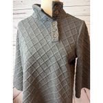 Soft Surroundings  Knit Sweater Medium Textured Poncho Chunky 2CJ97 Tunic Shirt Photo 7