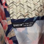 SheIn  Blue and Pink Floral Romper Photo 4