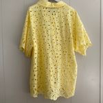 FORE Yellow Eyelet Lace Button Photo 1