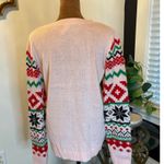 No Boundaries Ugly Christmas Sweater Pink Dear Santa Define Naughty Sequin Tinsel XL Photo 2