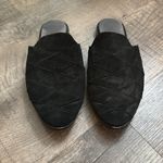 Seychelles  Black Suede‎ Quilted Slip On Mules Women’s Size 6.5 Photo 1