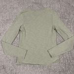 Tecovas Shirt Womens Small Henley Western 100% Cotton Light Green Photo 5