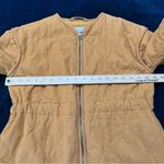 Universal Threads Universal Thread Quilted Corduroy Jacket‎ Mustard Full Zip Front Collarless XS Photo 14