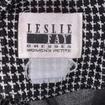 Leslie Fay  vintage black & white checkered double breasted office formal blazer Photo 5