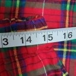 Lands' End rich red tartan plaid flannel pajama bottoms size small Photo 4