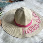 accessory depot • hello sunshine embroidered straw sun hat Photo 25