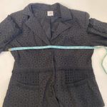 CAbi  Black Flamenco Eyelet Blazer Long Sleeve Blazer Jacket EUC Sz 4 Photo 8