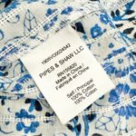 Veronica Beard Sol Floral Ruffled Top Blue Sz 0 Photo 8