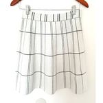 Anthropologie Kelley Plaid Fit Flare Black White Knit Pull On Mini Skirt Sz S Photo 2