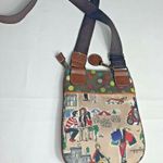 Lily bloom  Call Me Maybe Shopaholic Paris Dog Cafe Crossbody Bag Purse Photo 3