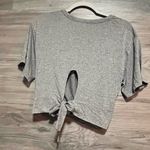 Mind Code Gray Crop Top Photo 2