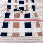 Anthropologie  The Odells Yarn-Dyed Henley Shirt Dress Ikat Print Navy Small Photo 13