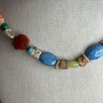 Carolyn Pollack colorful bear Fetish Necklace sterling silver 925 adjustable Orange Photo 3