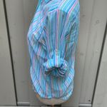 Ralph Lauren  Pastel Stripe Cotton Button Down VINTAGE Photo 9