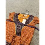 Heyson Women Orange Romper Size Medium NWT BOHO Photo 5