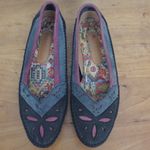 Hush Puppies Multicolor Nubuck Suede Flats Size 8.5B Photo 2