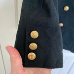 EUC Vintage Giancarlo Ferrari women’s black pure wool peacoat blazer‎ jacket 10 Photo 4