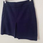 Loft Ann Taylor petite navy blue a-line skirt size 4 Photo 1