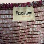 Peach Love California  Women's Lace Long Sleeve Floral Dress Flowy Photo 4