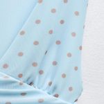 ZARA  Light Blue Polka Dot Mini Dress Photo 8