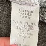 Chaser “Weekend” gray application striped sleeves loungewear sweatshirt, size L Photo 3