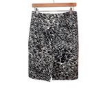 Talbots Petites Womens Gray Skirt Pencil Animal Print Career Work Outfit Size 6P Photo 1