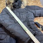 Rocawear Classic Black Long Puffer Coat women's 2X Winter Parka Faux Fur Hooded Photo 12