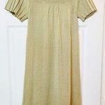 Take Out Gold Shimmer knit dress Size M Photo 0