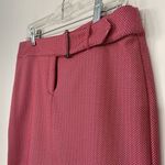 EXPRESS  NEW Red Herringbone Pencil Mini Skirt Holiday Festive Size 9/10 NWT Photo 3