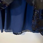 Adam Lippes  Floral Metallic Burnout Dress Long Sleeves Womens 4 Photo 10